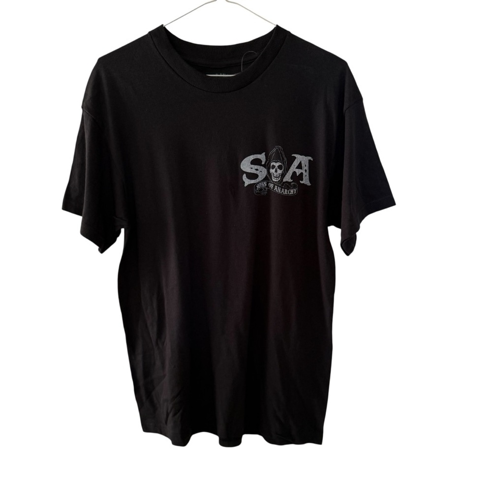 Sons of Anarchy Men’s Black Graphic T Shirt Size Medium SAMCRO Outlaw